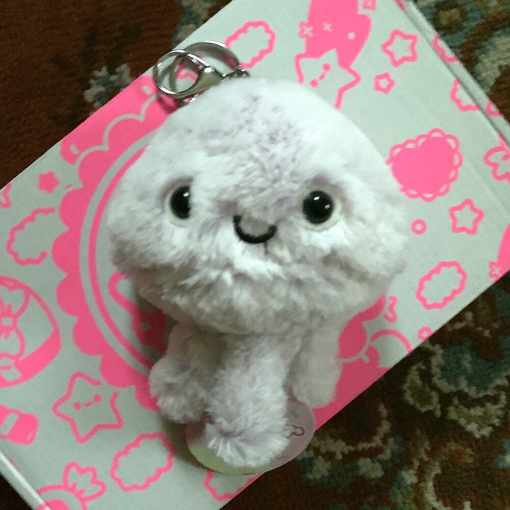 Blippo Brand Plush Jellyfish Keychain - Picture 3 of 3